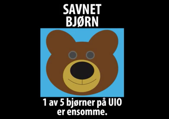 Den sosiale bjørnen var en prototype vi lagde
                                 for å skape sosial interaksjon mellom studenter. +UX<sup>®</sup>